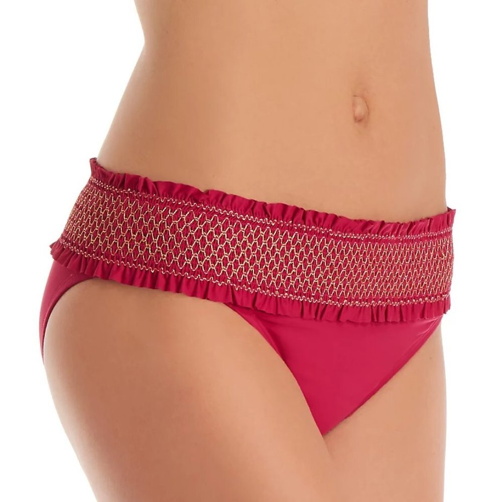 Bleu Rod Beattie Smocked Band Swim Bottom